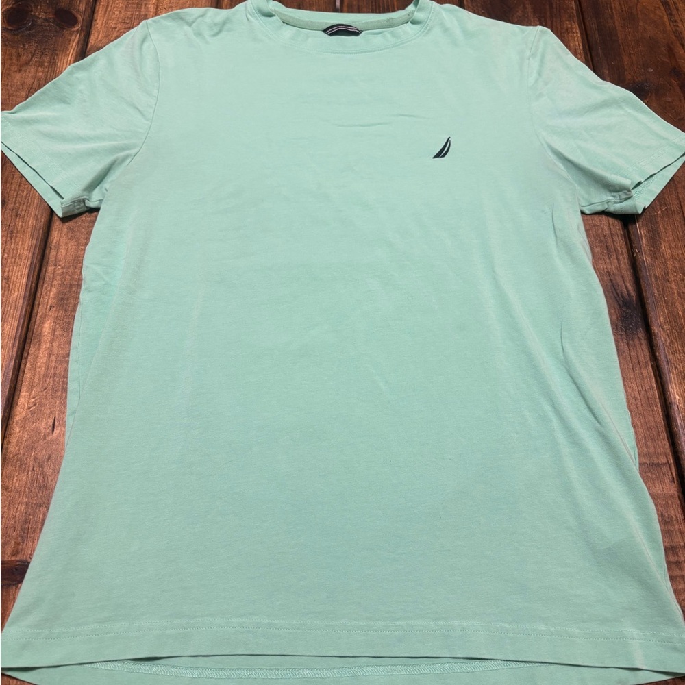Nautica Green Short Sleeve Tee Classic Style